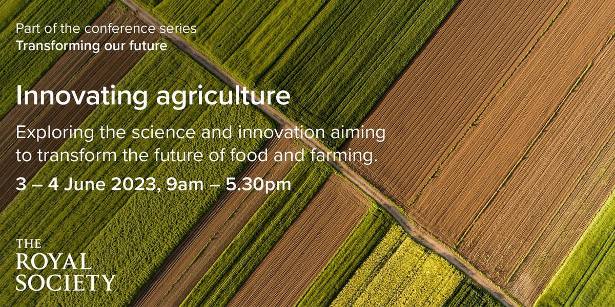 Agriculture is facing the dual challenge of meeting food demands whilst also achieving environmental targets. Our upcoming #TransformingOurFuture conference looks at the science and innovation aiming to transform the sector. Register now to join online: royalsociety.org/science-events…