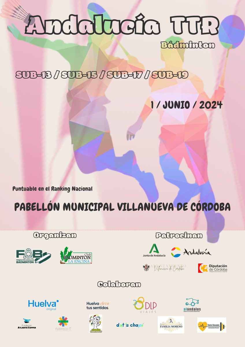 📢📢Disponible la lista de admitidos del 4º TTR Copa Base badmintonandalucia.es/evento/4o-anda… #AndalucíaRegiónEuropeaDelDeporte