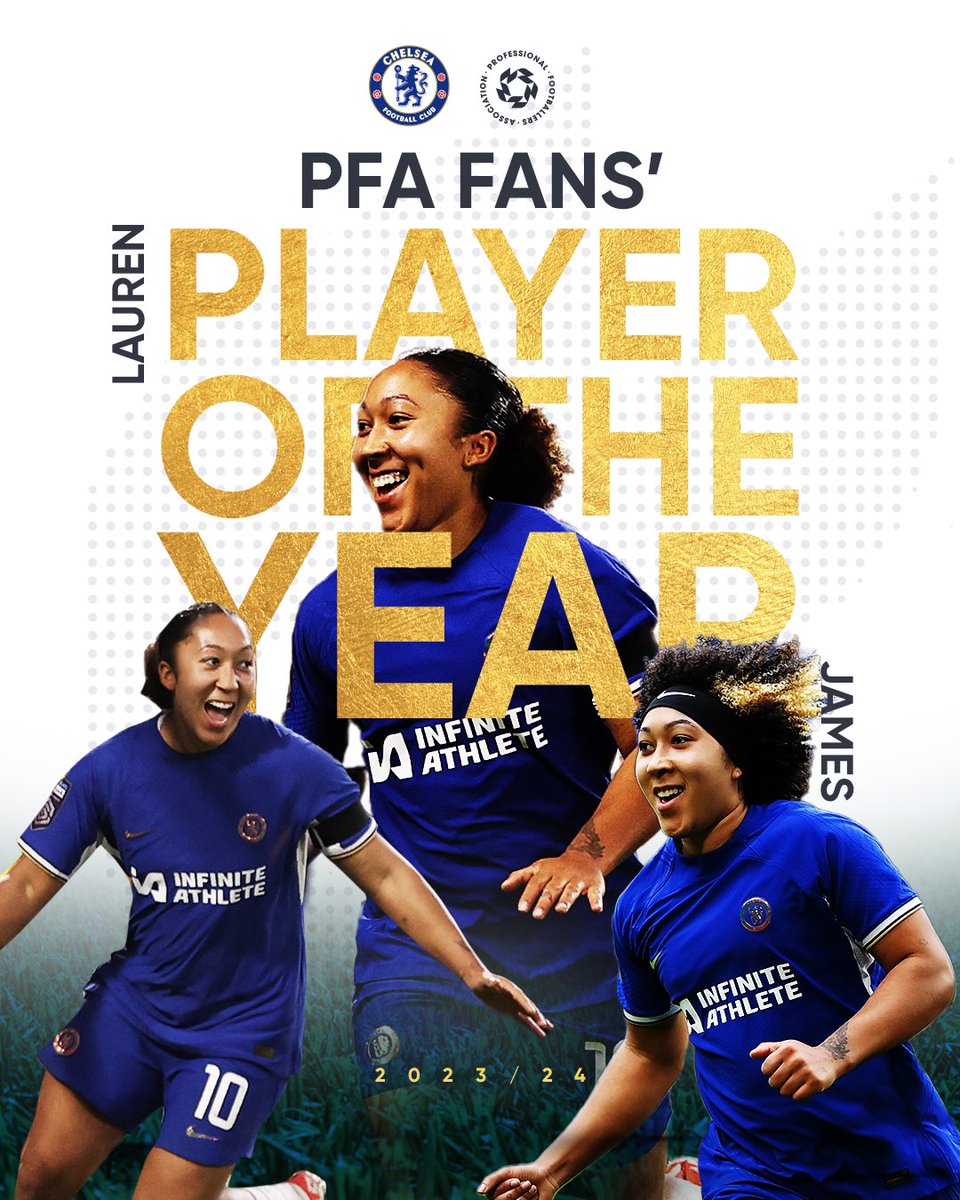 Lauren James has been named PFA WSL Fans’ Player of the Year for 23/24! 🎉 Fully deserved, LJ! 👏