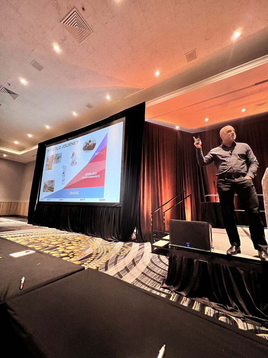 BSinger10's tweet image. Day 1 of #CPSDA2024 here is @MigiziHaman discussing cold exposure - and the importance of feeding our athletes during extreme bouts of cold @fuelingvictory_