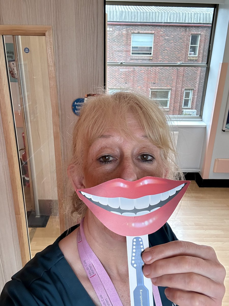 Smiley selfie @sashnhs #mouthcare for all