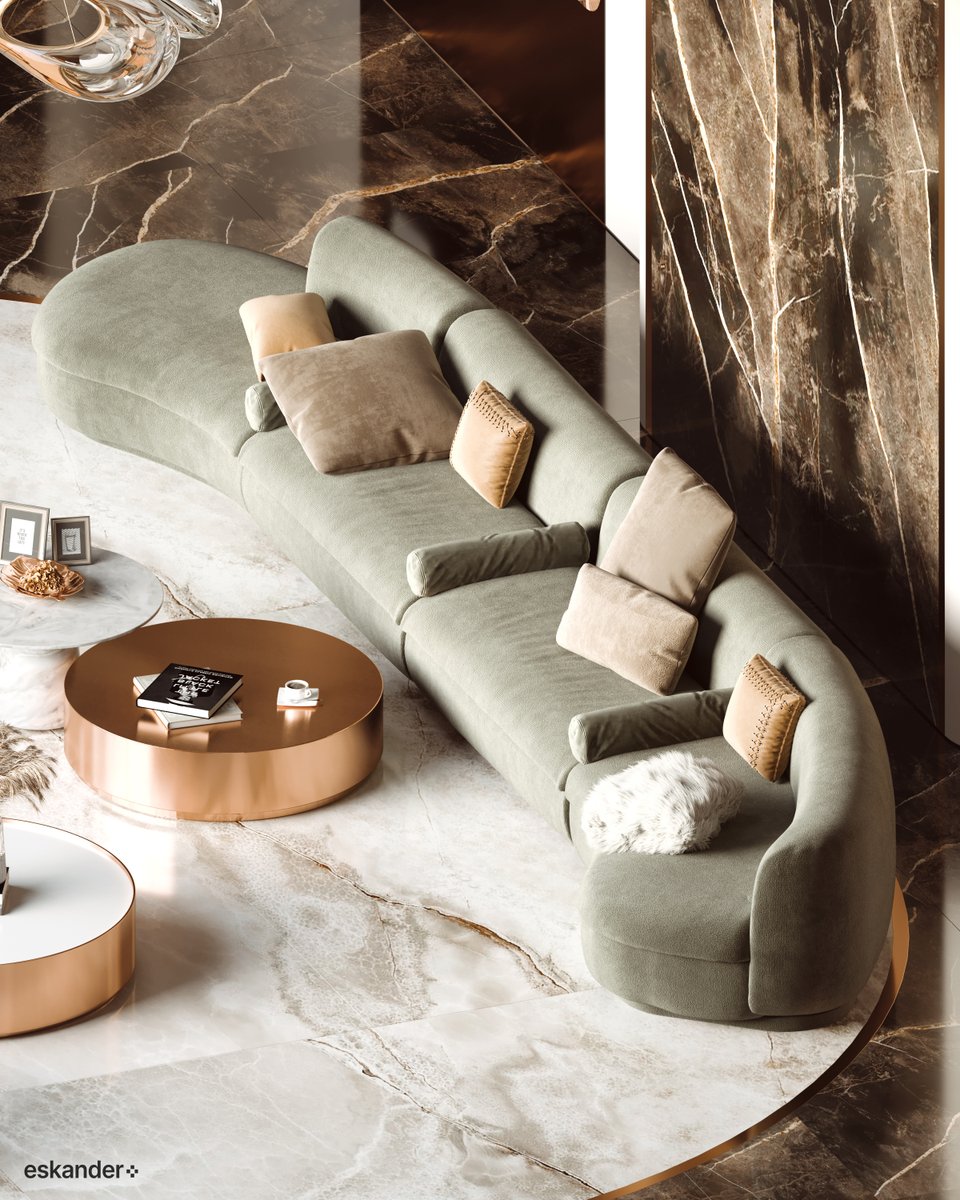 EskanderPlus's tweet photo. Live the "Swanky" life ! , the epitome of luxurios modern living room in UAE 📷.  Plush velvets in jewel tones meet gleaming gold finishes for a space that's both inviting and undeniably luxurious, What do you think of this opulent design 📷? https://t.co/ROV479Y9mK