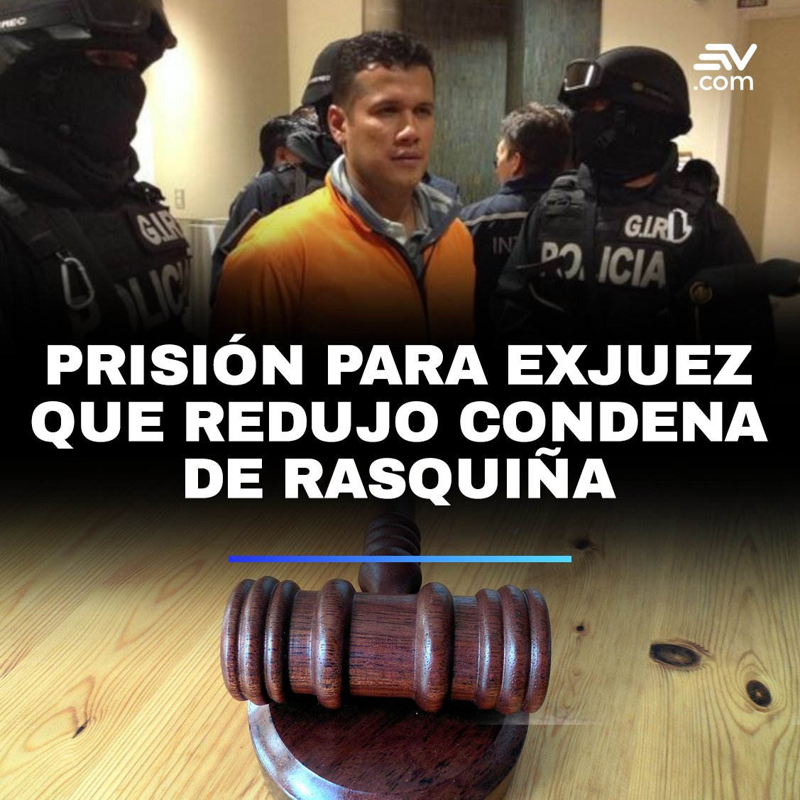 #LoMásLeído | 📢 José Tamayo Arana, el exjuez de garantías penitenciarias que redujo la condena de alias Rasquiña, fue sentenciado este 21 de mayo ➡️bit.ly/4bsBgJ8