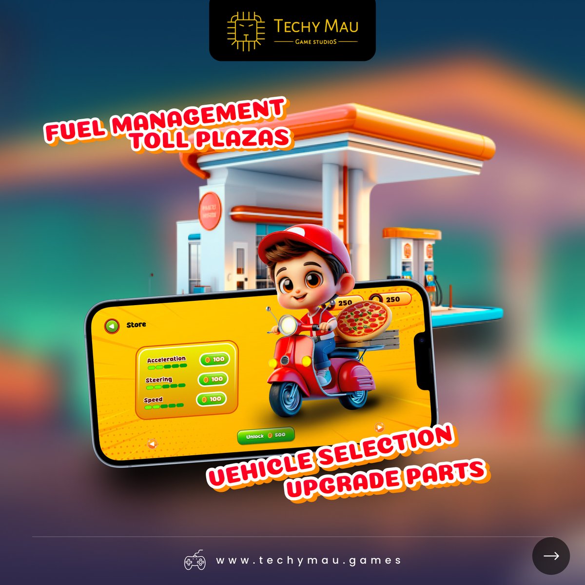 Techymaugame's tweet image. BTS of our upcoming &amp;amp; popular #2Darcadegame - &quot;Pizza Delivery&quot;!

Check out our #recentblog in which we highlighted new features and revealed some studio secrets, challenges, and creative processes that will bring this #game to devices soon!

Check out: bit.ly/3UJCXLi