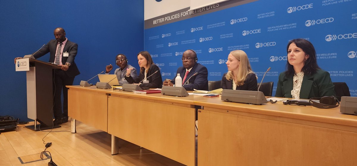 Utiliser des données pour remédier au travail des enfants dans les chaînes d'approvisionnement en cobalt, thématique du panel de l'OIT au Forum de L'OCDE/2024 sur les ressources naturelles. Pdt de la CISTEMA, le SG/Mines J.RAMAZANI  a participé activement à ces travaux en Panel