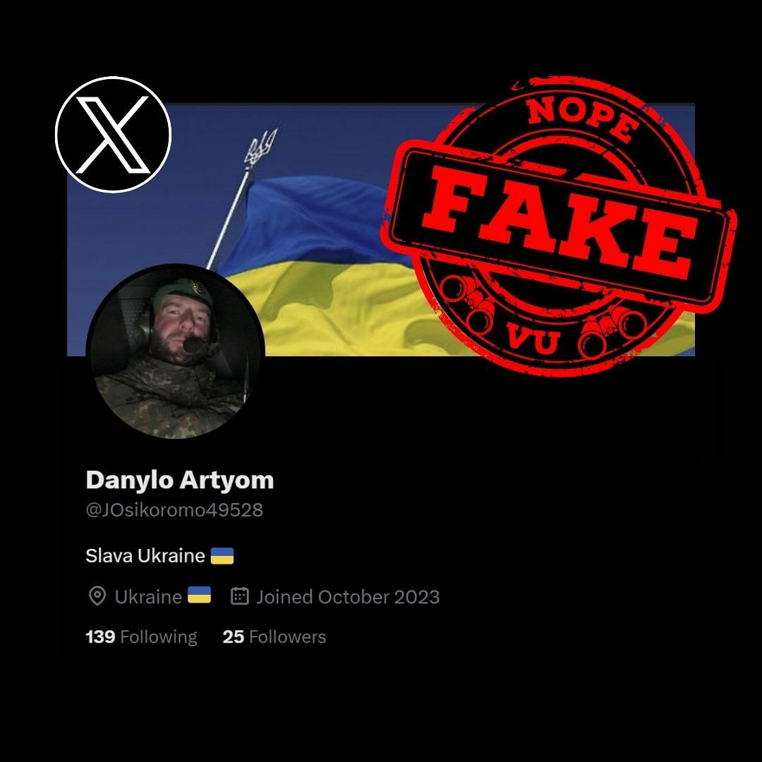 #vu #scamalert #xscam ❌ FAKE SOLDIER Danylo Artyom aka JOsikoromo49528 x.com/JOsikoromo49528 ID Link: x.com/i/user/1717686… ID: 1717686113966460928 ⚠️IMPERSONATES A ✅ REAL SOLDIER @Xsecurity @Support @Safety