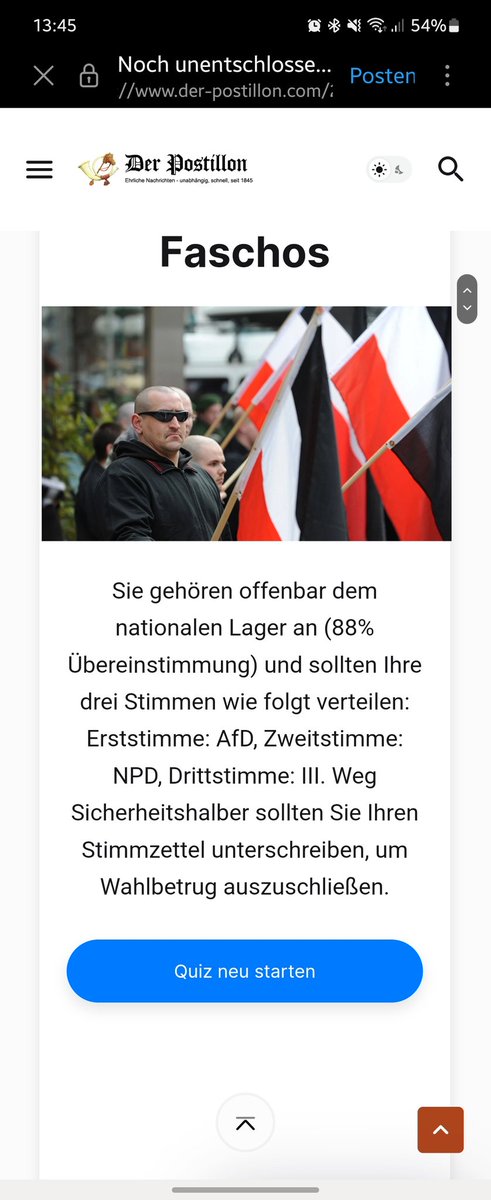 @Der_Postillon Überall einfach 'stimme zu' gemacht. Vielen Dank für den Hinweis mit dem unterschreiben. Das werde ich direkt weiter geben. 🤔😉😉😂😂