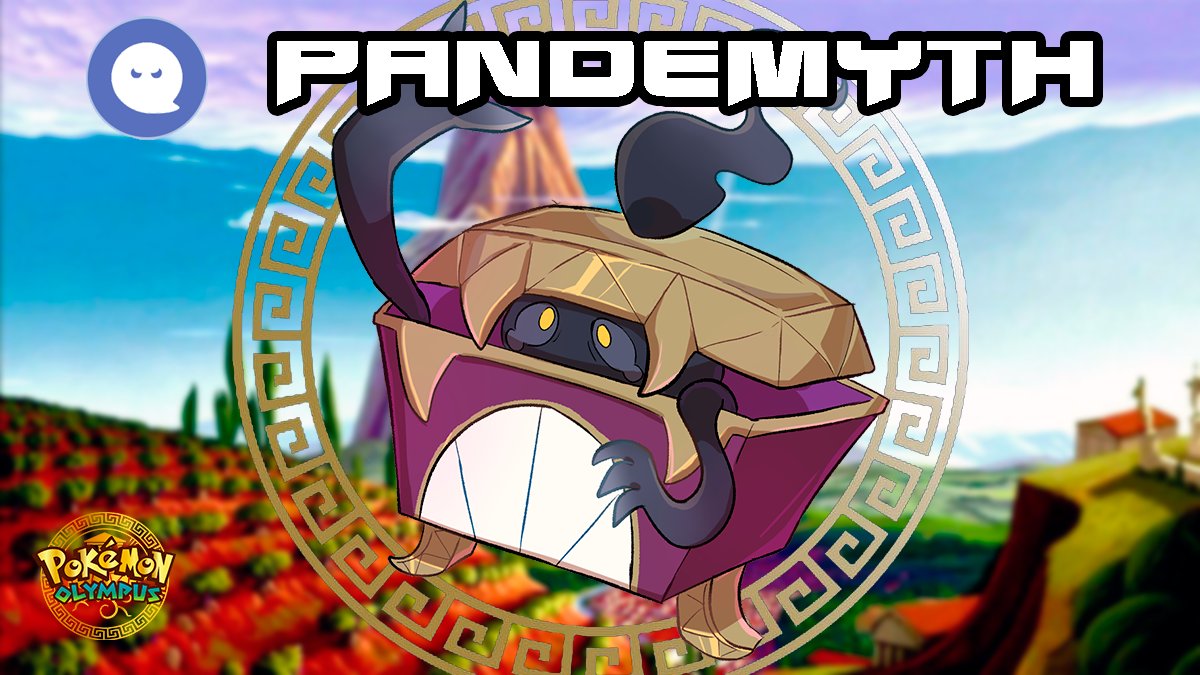 PokemonOlympus's tweet photo. Tras una ardua votación del público
 EJEM...
¡LA CAJA LA CAJA LA CAJA LACAJAAAA!

Mil gracias al artistazo @JaviGarnier que se ha currado a este POKÉMON y así quedará...

¡PANDEMYTH!
Guarda secretos antiguos y libera energías fantasmales.

#cajapandora #pandora #pokémon #POKEMON https://t.co/e6YkmXJMl9