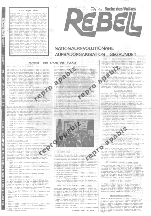 Diese Zusammenfassung hat es in sich, aber diese kann auch noch auf das Manifest der ANR (Aktion Neue Rechte/Junges Forum 1972) ausgeweitet werden @AndreasKemper. Hier auch natürlich Kühnen und Busse. Kennt #Hoecke ANR und Kühnen Strategie? #NoAfD #AfD blog.campact.de/2024/05/alles-…