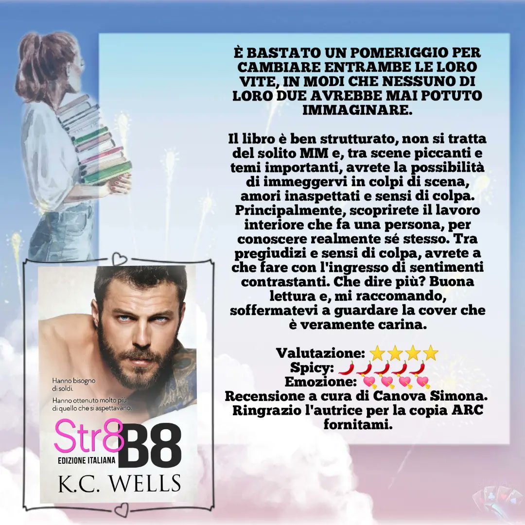 📖 RECENSIONE 📖 a cura di Simona Canova. TITOLO: Str8 B8 – Edizione Italiana TITOLO ORIGINALE: Str8 B8 AUTRICE: K.C. Wells TRADUZIONE: Nela Banti GENERE: QLGBT Contemporaneo FORMATO: E-book facebook.com/share/p/h9e1Ff…