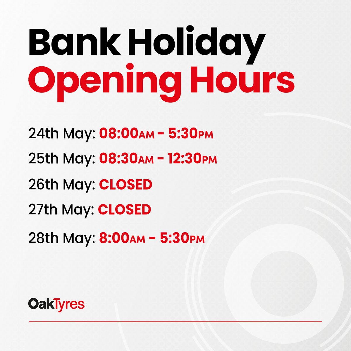 Oak Tyres tweet media