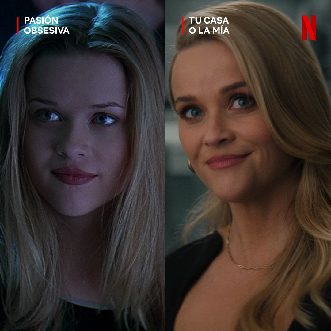 NetflixPelis's tweet photo. La Reese Witherspoon de 1996 vs la de 2023. https://t.co/qLOC4Cpno1