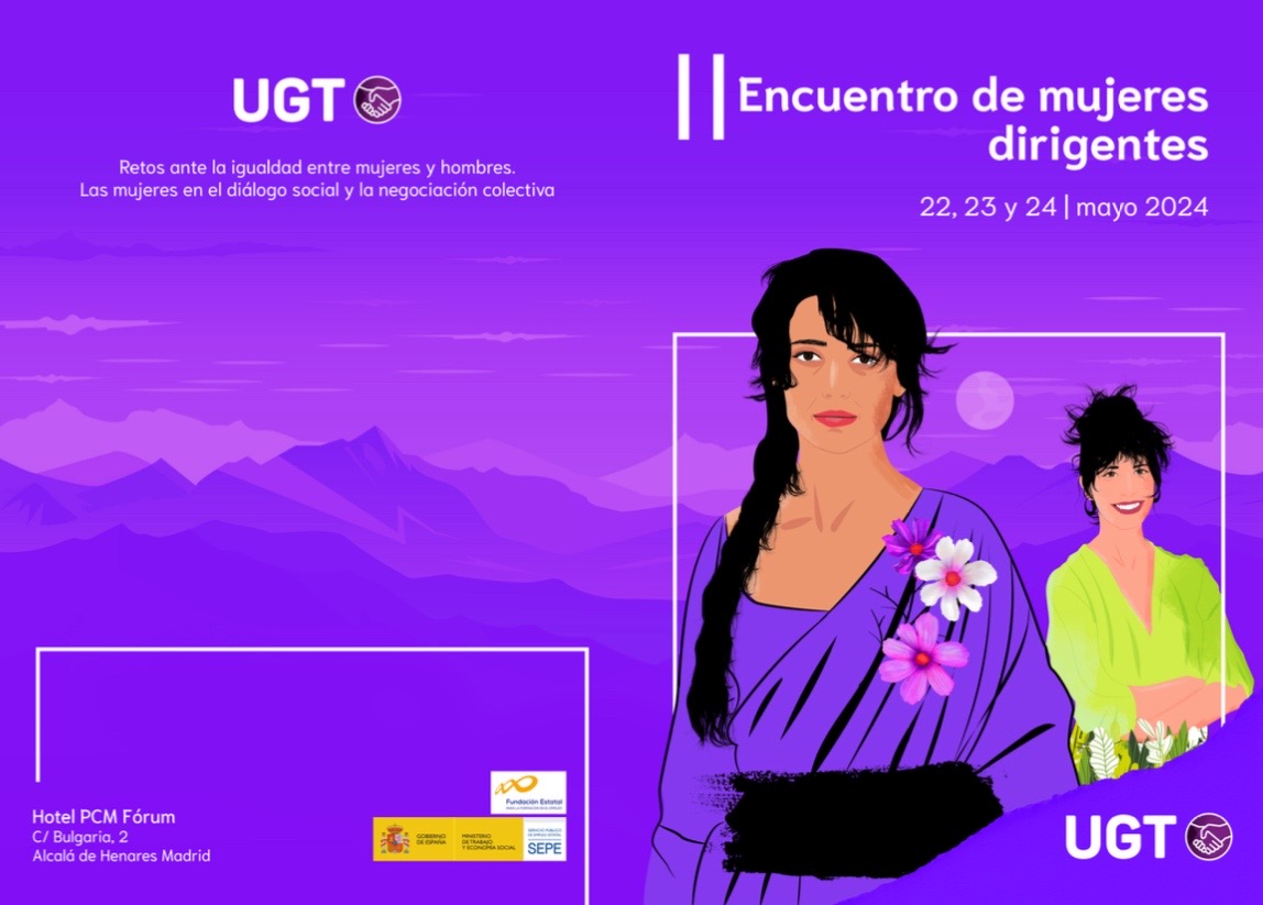 UGT_ILUNION's tweet photo. Asisitimos al "II Encuentro de mujeres dirigentes" de @UGT_Comunica para hablar de los retos sociales y laborales para lograr la igualdad real y efectiva.
#MujeresDirigentesUGT 
#UGTFeminista https://t.co/vQ6OTFF9lN