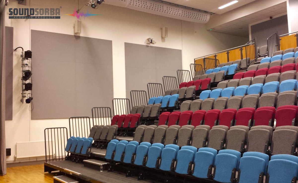 soundsorba's tweet photo. WALLSORBA panels are perfect to reduce high reverb levels in auditoriums. Class A sound absorption with panels made bespoke to suit available wall areas, in a range of colours.
For more info call 01494 536888 or email info@soundsorba.com
#acoustics #acousticpanels #acousticdesign https://t.co/TLaxsBumBl
