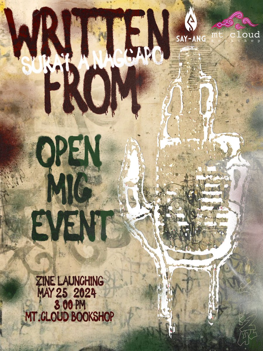SayAngUC's tweet photo. Three days (thrEE dAYSS??) nalang bago ang Surat na Naggapo Zine Launch! 

Kasama ng launching at iba't ibang performances ay magkakaroon din ng open mic (OpweeenmIICcc??!!) para sa ating theme na inuungkat ang istorya ng ating mga buhay. https://t.co/1HnzsKkrI2