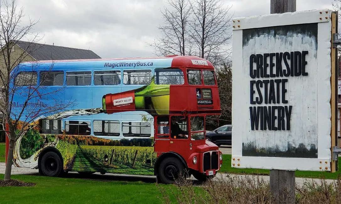 Is wine advertising in public allowed or forbidden in your country? Do you have any good ideas in your area? Here is an example from Canada #wine #advertising #winelovers #winery #vineyards