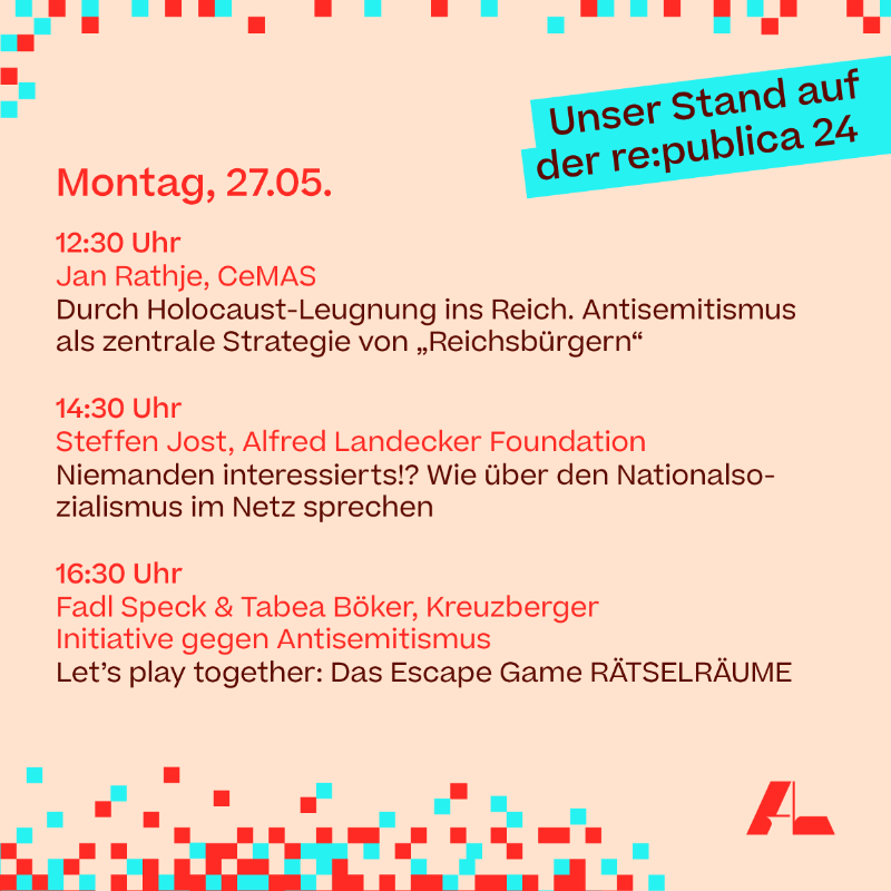 alfredlandecker's tweet photo. Du bist auf der @republica? 

Dann schau bei einer der Sessions an unserem Stand vorbei und komm mit uns und vielen unserer Projektpartner ins Gespräch. Vom 27. bis 29. Mai in der #STATIONBerlin. 

Das #Landecker Programm für die #rp24 ⬇️