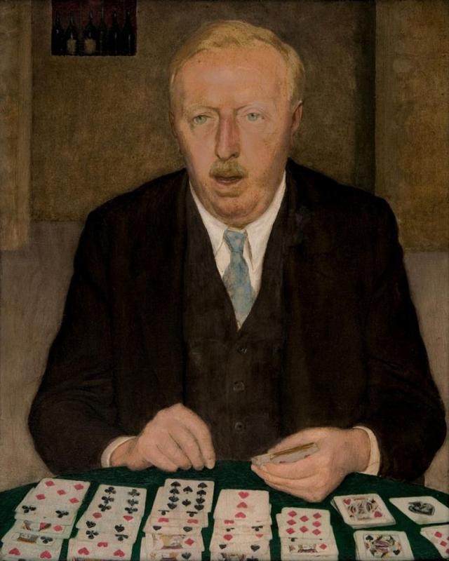 May 22 is National Solitaire Day Ford Madox Ford Playing Solitaire by Stella Bowen