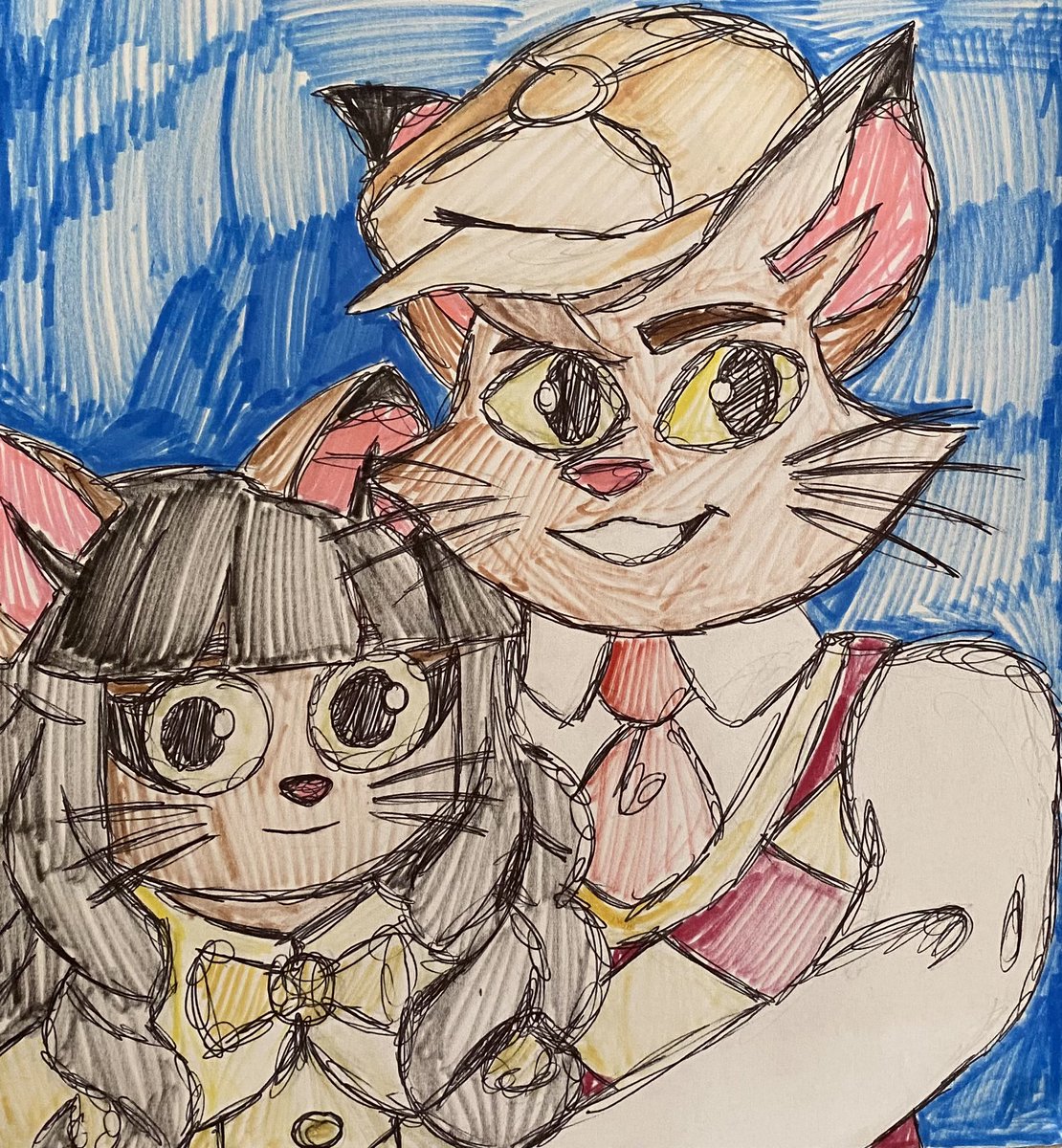 Liamsexton131's tweet photo. Reuben and Ivy Pepper @Daily_IvyPepper
#lackadaisy #lackadaisycats #reubenpepper #ivypepper #drawing https://t.co/GKJFxxZYkM