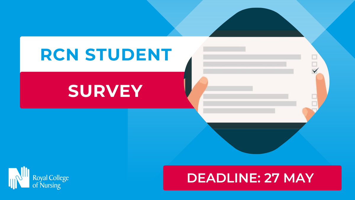 We want to hear from all students studying nursing across the UK. 

Tell us what made you decide to study nursing, your current experiences and plans for after you finish your course. 

surveys.rcn.org.uk/s/RCN_2024_Stu…