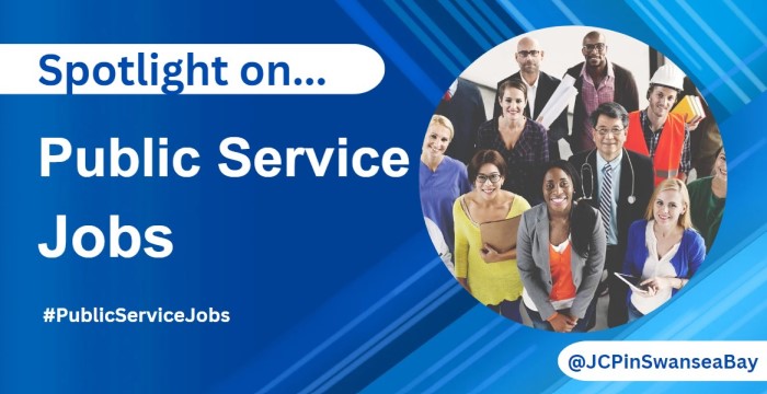 Prynhawn da! Good afternoon and welcome to today's spotlight on #PublicServiceJobs

Over the next hour we are featuring job search tips and vacancies from across Swansea Bay #SBayJobs

Follow @JCPinSwanseaBay to make sure you do not miss out!

#BridgendJobs #NPTJobs #SwanseaJobs