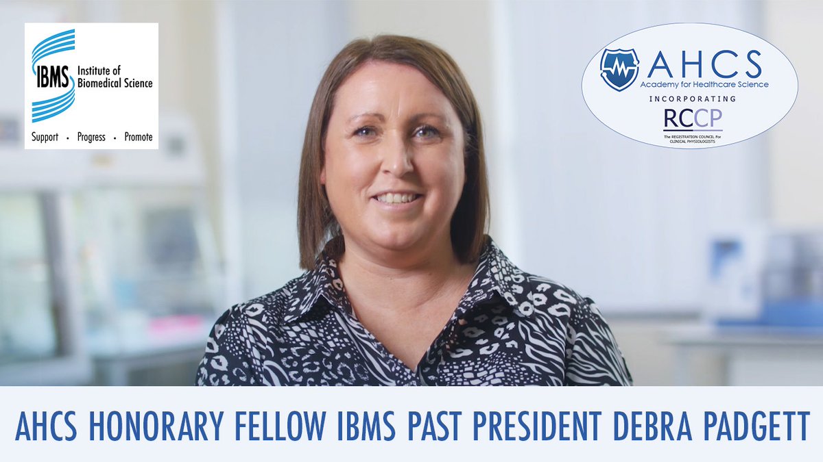 Congratulations to IBMS Past President Debra Padgett for receiving an Honorary Fellowship from the Academy for Healthcare Science. This prestigious award honours her outstanding contributions to the field. bit.ly/3UTjacd