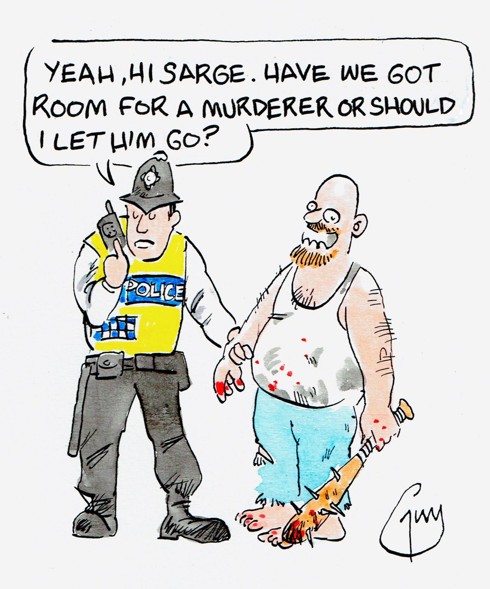 My cartoon for Thursday's @MetroUK @MetroPicDesk #police #jails #overcrowding