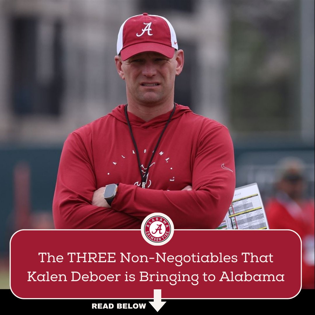 Kalen Deboer was asked, 'How do you define your coaching philosophy?' He answered with his THREE Non-Negotiables. He said, 'It’s all about laying down a culture of our program and getting that going. And how we do that? We have some core values, things we call