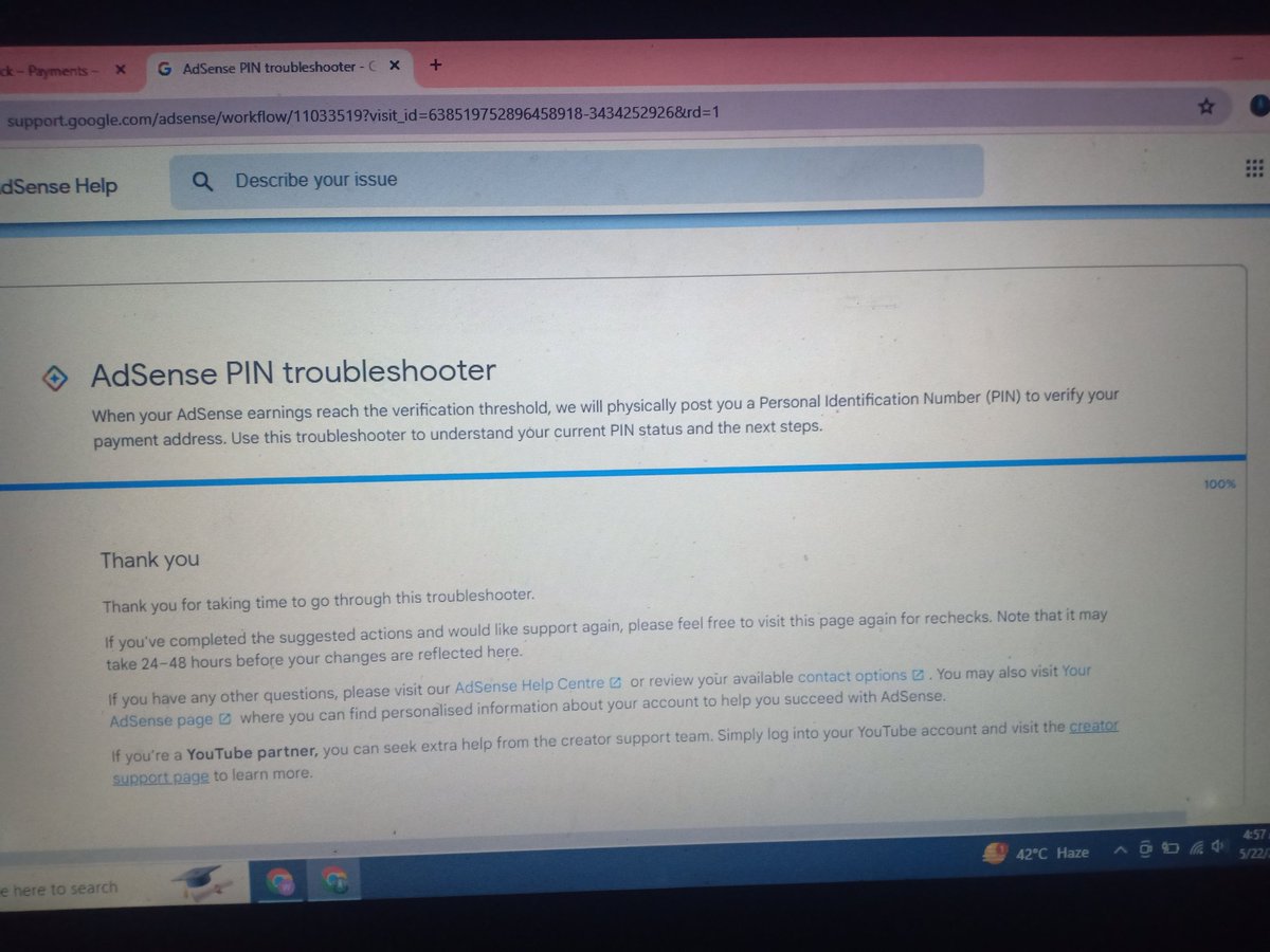 kamranFaiz68's tweet photo. @TeamYouTube dear youtube me adsense my adsense pin 5 pin still me not received any pin then me try to verify my identity with national id card but here not option to verify it me rry to find conatct us foam but here not reflect any contact us please help me https://t.co/O8diCDCWdN