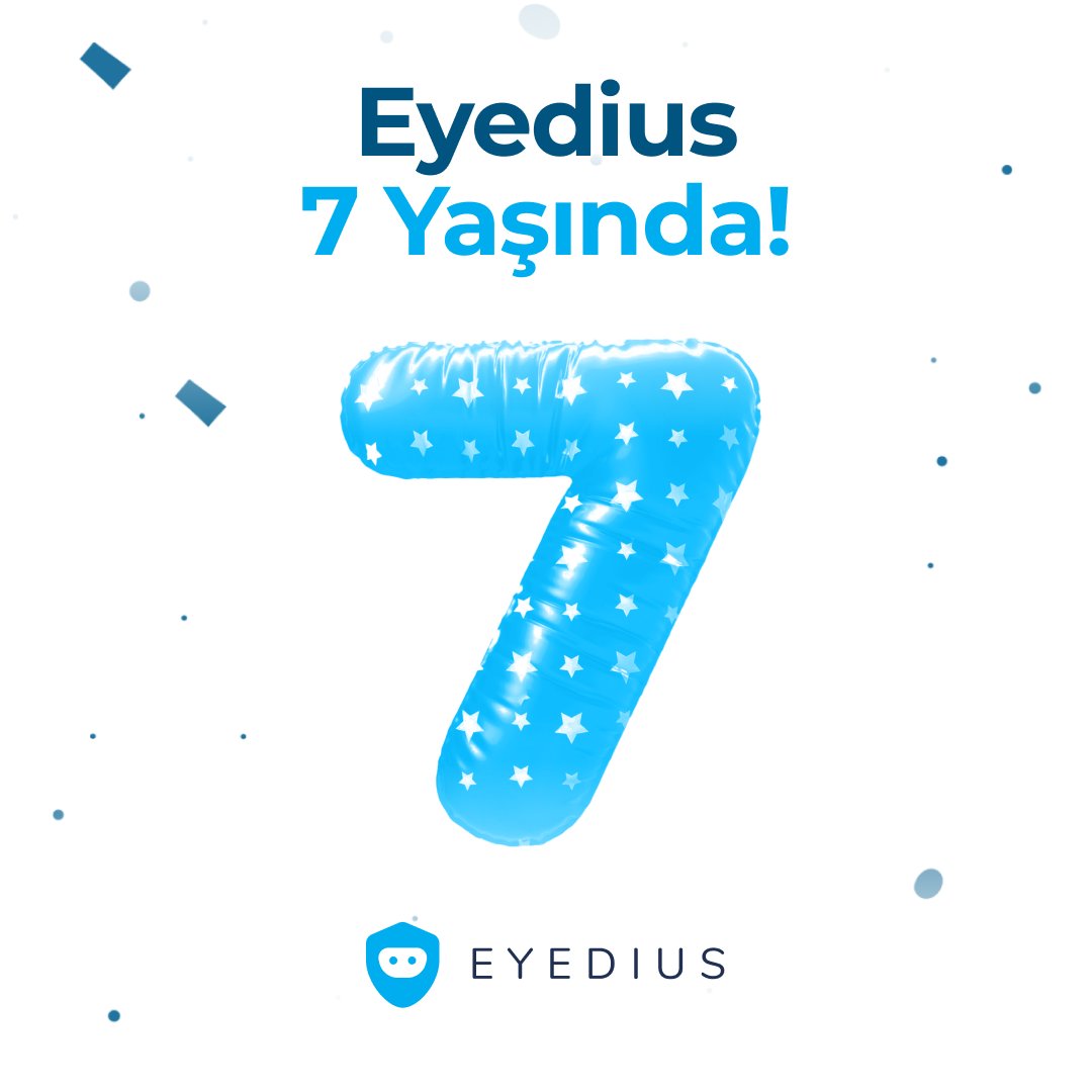 Eyedius 7 yaşında🚀

7 yıldır işletmelerin verimliliğini artıran, güvenliğini sağlayan ve karar verme süreçlerini akıllı hale getiren yapay zekâ teknolojilerimizle yanınızdayız. Bu yolculukta bizimle olan ekibimize ve kullanıcılarımıza sonsuz teşekkürler.
Geleceğe birlikte! 🦾