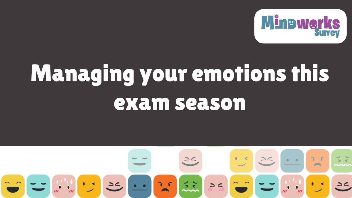 Exams can be stressful and it’s important to recognise the different emotions you may be feeling throughout this period. Talking to someone you trust about how you are feeling can really help. More info on managing emotions can be found here: mindworks-surrey.org/advice-informa… #Surrey