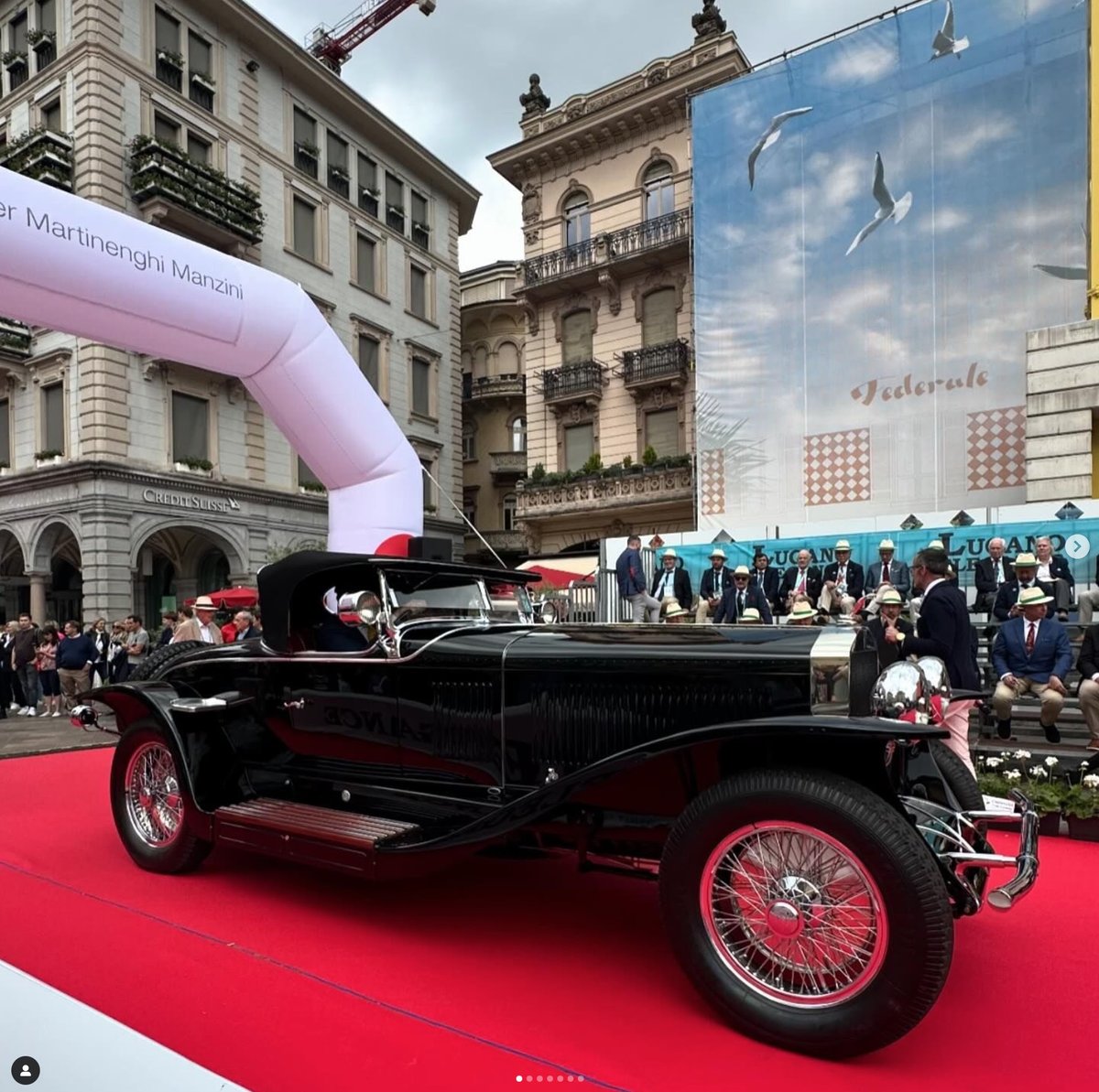 The Audrain Collections' ex-Rudolf Valentino 1927 Isotta-Fraschini Tipo 8AS Roadster won Lugano Elegance concours (17-20 May) in Switzerland. Chassis 1175 was commissioned by the silent movie star and was first shown at the 1926 New York Auto Salon. Gorgeous.