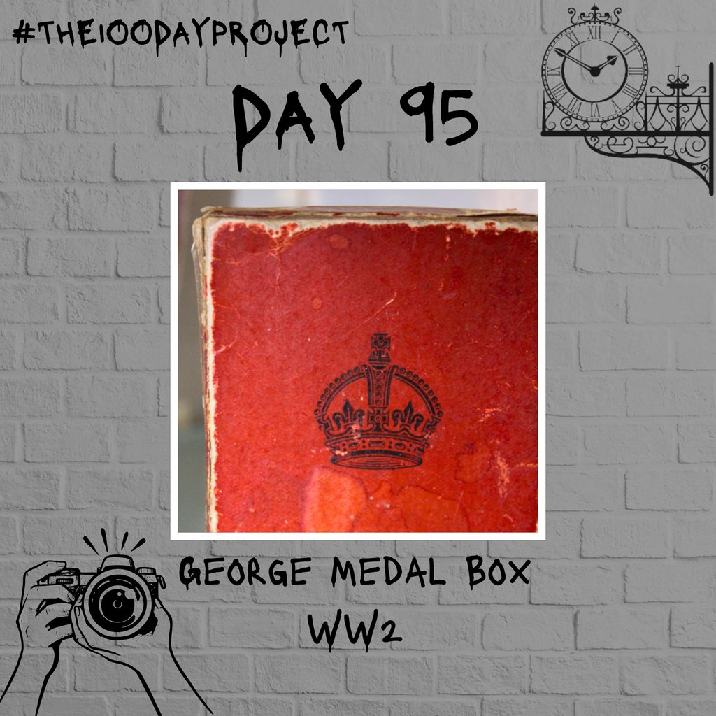 #Day95 of #The100DayProject2024 - George Medal Box

Head to our Facebook or Instagram for the full post
#100daysatthemuseum #artinmuseums #richmond #richmonduponthames #getinspired #becreative #artist #photography #collage #newperpectives #colours #textures #lookclosely