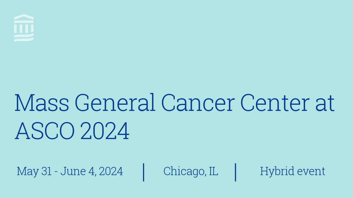 Leaders from the Mass General Cancer Center will present groundbreaking cancer research at this year’s @ASCO 2024 Annual Meeting, held May 31 – June 4, 2024, both in-person in Chicago, IL, and virtually. See the full list of presenters: spklr.io/6016UcJC #ASCO24