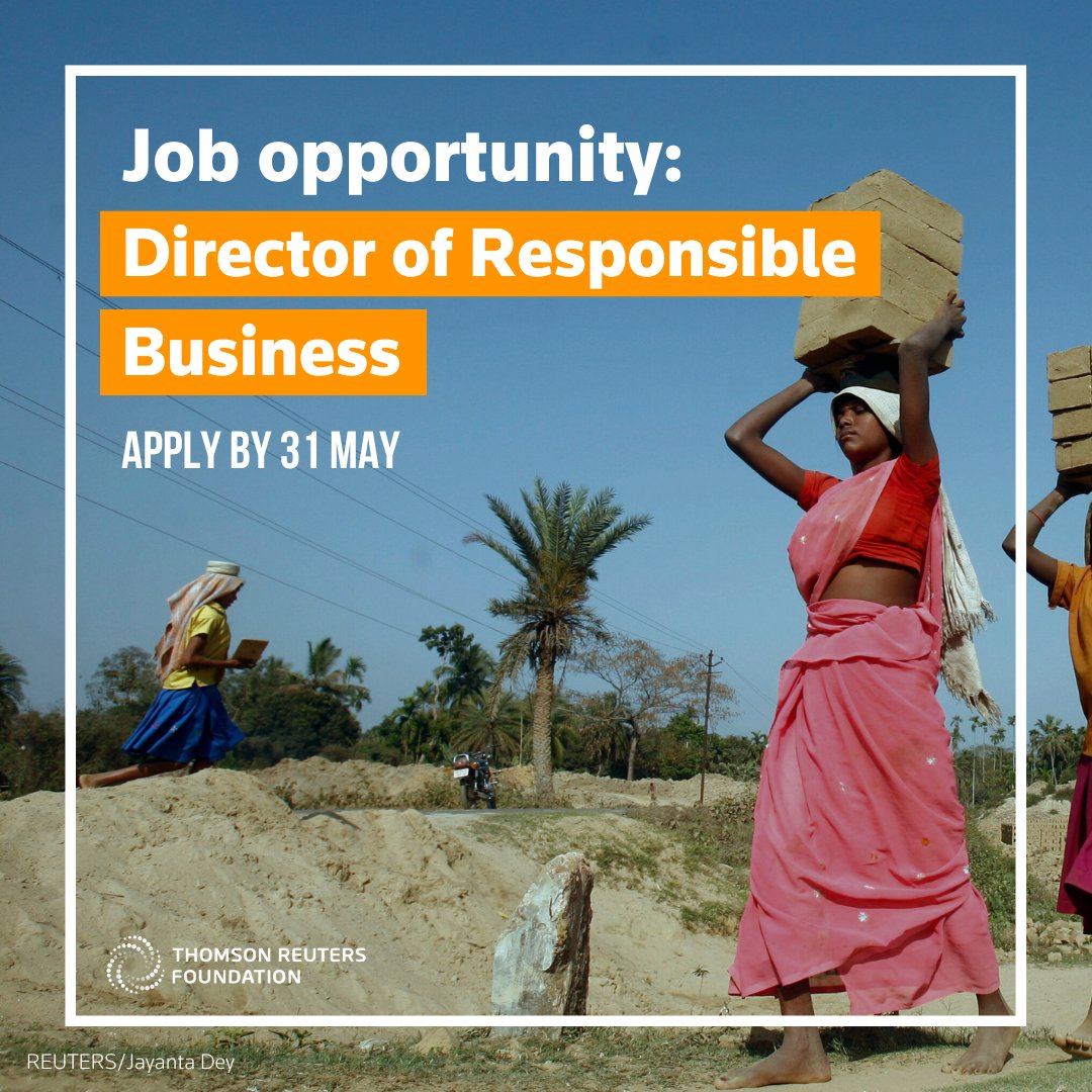 🚨 We're looking for a Director of Responsible Business! In this role, you will drive forward and build on the expansion of our portfolio of initiatives aimed at fostering responsible business models globally. Apply by 31 May. ⤵️ tmsnrt.rs/3WEgv8K