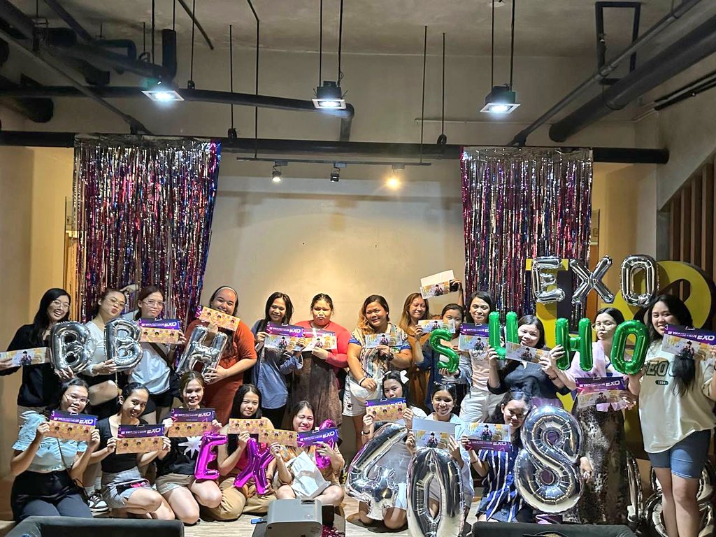 LuckyOneCebu's tweet photo. Cebu Eris! Thanks for coming to our Private Party! We're happy to see familiar faces and new ones as well 🥰 We hope you had as much fun as we did and we can't wait to see you again soon! 🤩🥳🎉 

#12YearsWithEXO https://t.co/4JiC4p5bmo