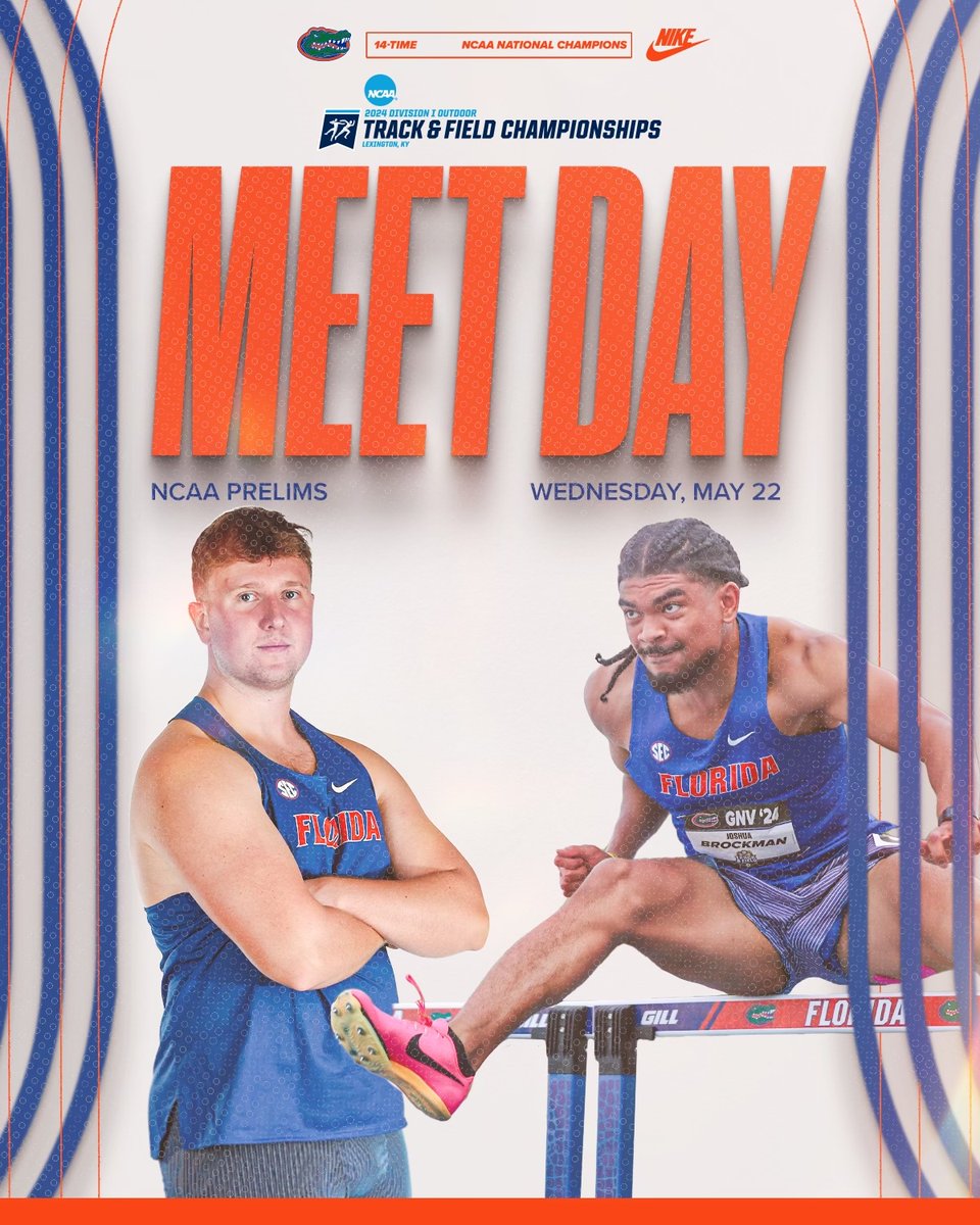 Kicking off NCAAs in Kentucky‼️ 🟦 NCAA East Preliminaries 📍 Lexington, KY 🕙 First Event: 10:00 a.m. ET 📰 bit.ly/44VYYvc 📊 bit.ly/3WR4YmN 📺 es.pn/458IpMJ #GoGators 🐊