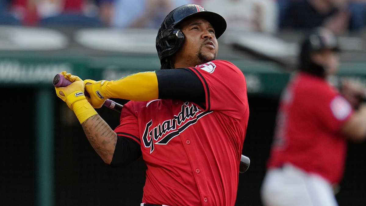 LukePotosky's tweet image. Only FIVE players in MLB history have recorded 600+ extra-base hits, 200+ home runs & 200+ steals in their first 1,341-or-fewer career games:
• JOSÉ RAMÍREZ
• Mike Trout
• Alfonso Soriano
• Barry Bonds
• Willie Mays
#ForTheLand | @CleGuardians