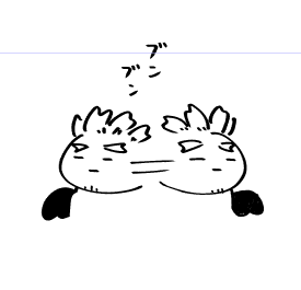 すみっこに描かれがちゆるホチャ 