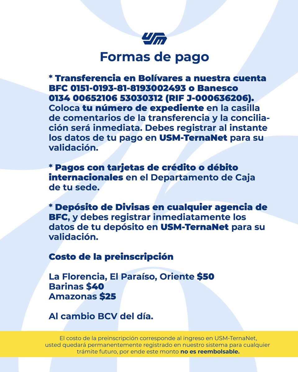 Universidad Santa María tweet media