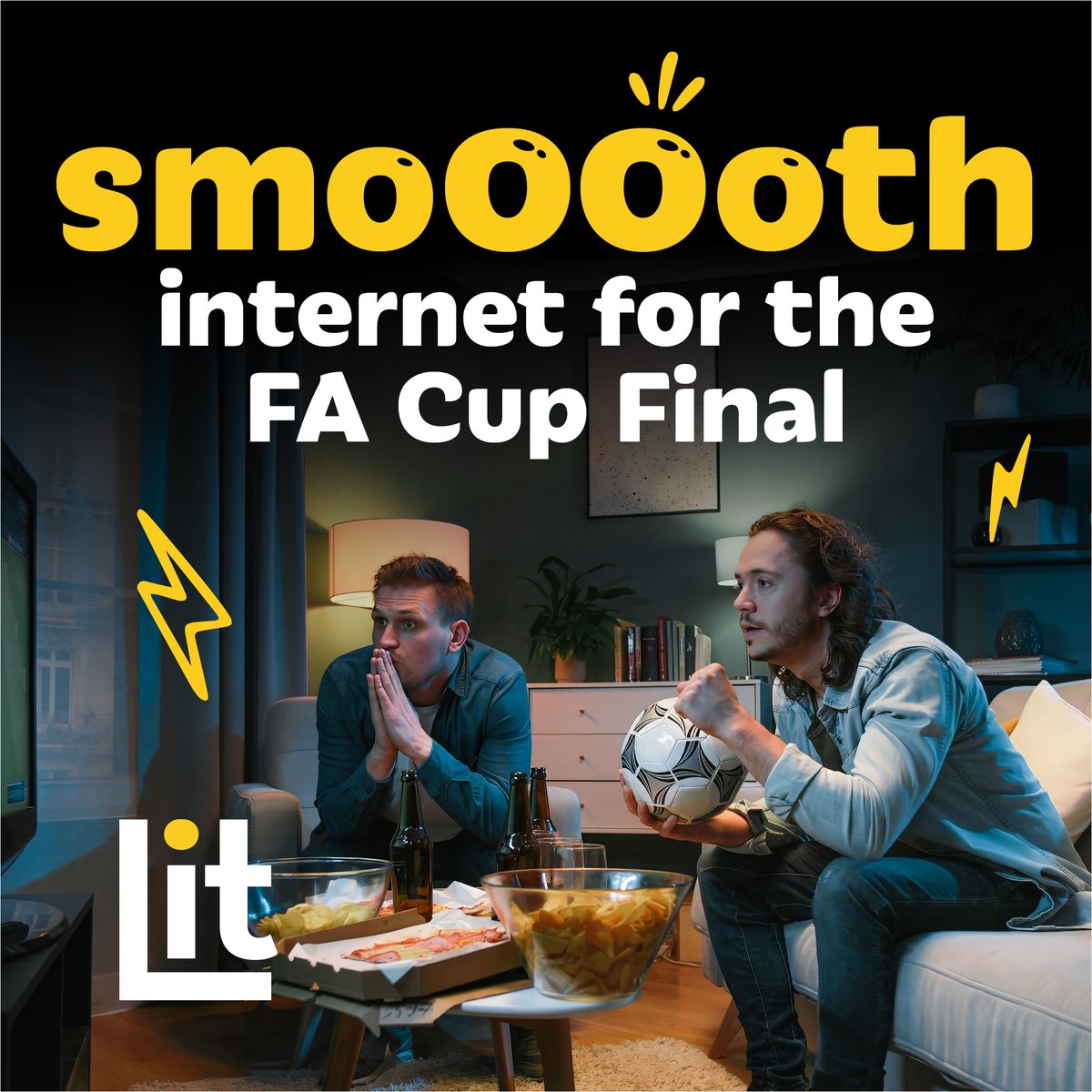 Watching real-time with a smooooth connection ⚡️ Every second matters, especially in those final moments of the FA Cup Final! Who are you putting your bets on? #SmoothConnection #FullFibre