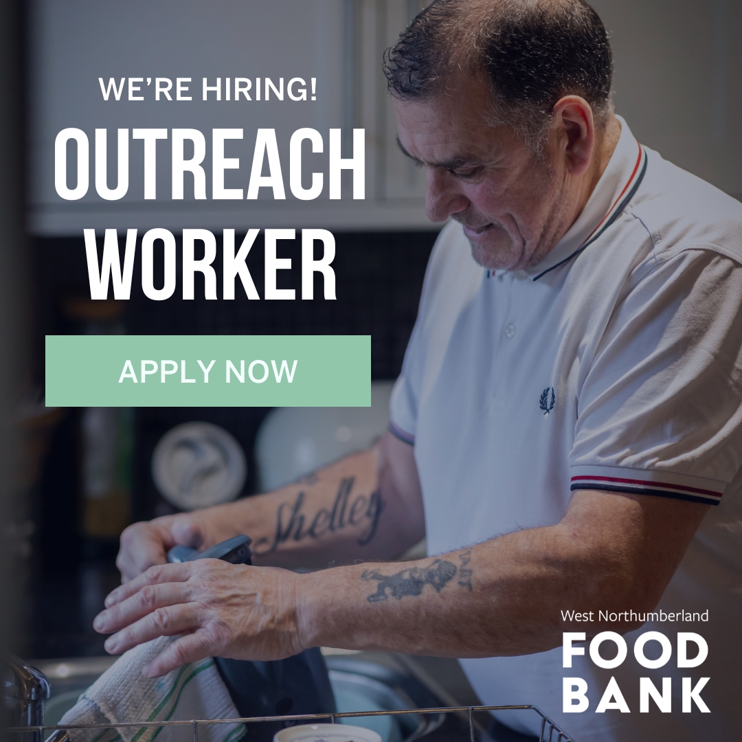 ❗JOB ALERT❗ We're piloting a year-long project to explore whether #Outreach #Support can alleviate isolation and improve the #wellbeing and circumstances of those turning to the #FoodBank. To find out more about the role, email ➡️ sam.gilchrist@westnorthumberlandfoodbank.org.uk