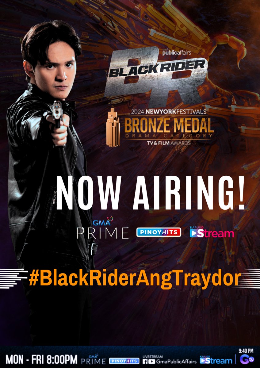 Tumutok na sa GMA Prime! #BlackRiderAngTraydor na!

Mabibisto na ang mga traydor sa Golden Scorpion!

#BlackRider | 8 PM sa GMA Prime | 9:40 PM sa GTV