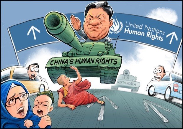 One of the greatest violators of religious freedom in the world, the #PRC government publicly attacks adherents of all major religions, including Falun Gong practitioners, #Christians, #Tibetan Buddhists, & #Uyghur Muslims. @HKokbore @TibetPeople @Night_Market 1/3