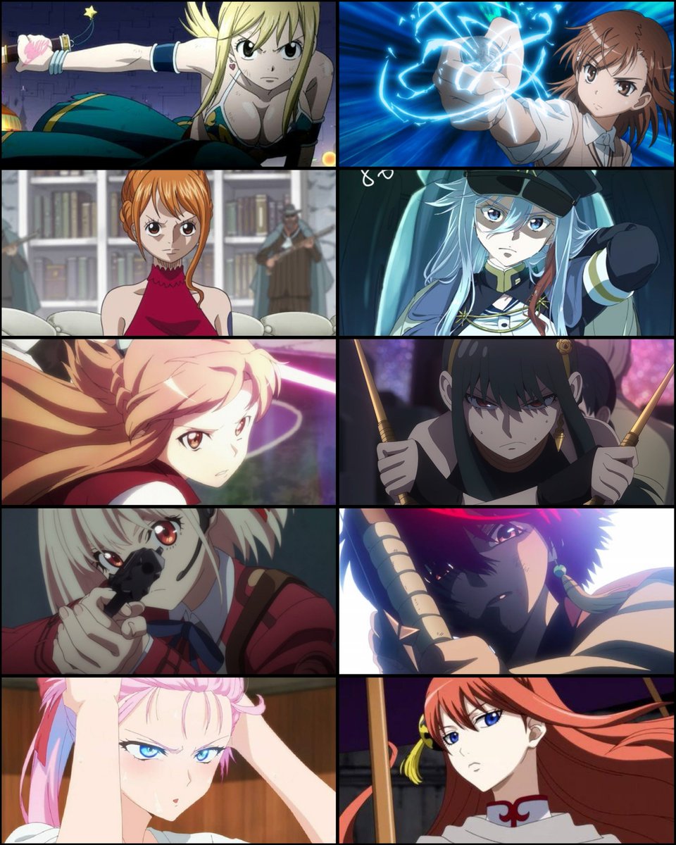 10 badass waifus ✨