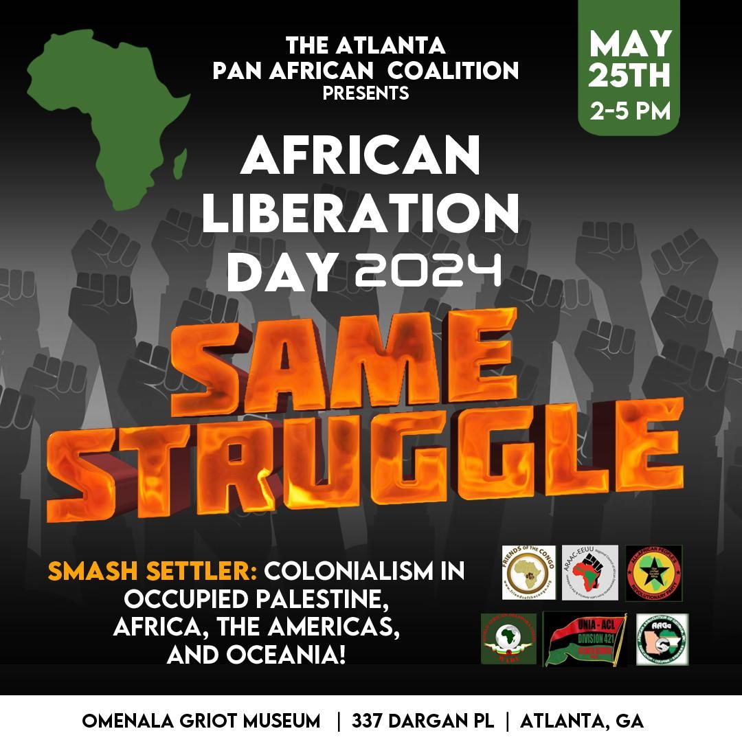 uniadiv421's tweet photo. #AfricanLiberationDay is upon us. Come out to support the #Atlanta #PanAfricanCoalition at #OmenalaGriot this Saturday, 2p - 5p
337 Dargan Pl SW
Atlanta, GA 30310
#RaceFirst ❤️🖤💚 https://t.co/nrTn5ZrxVs