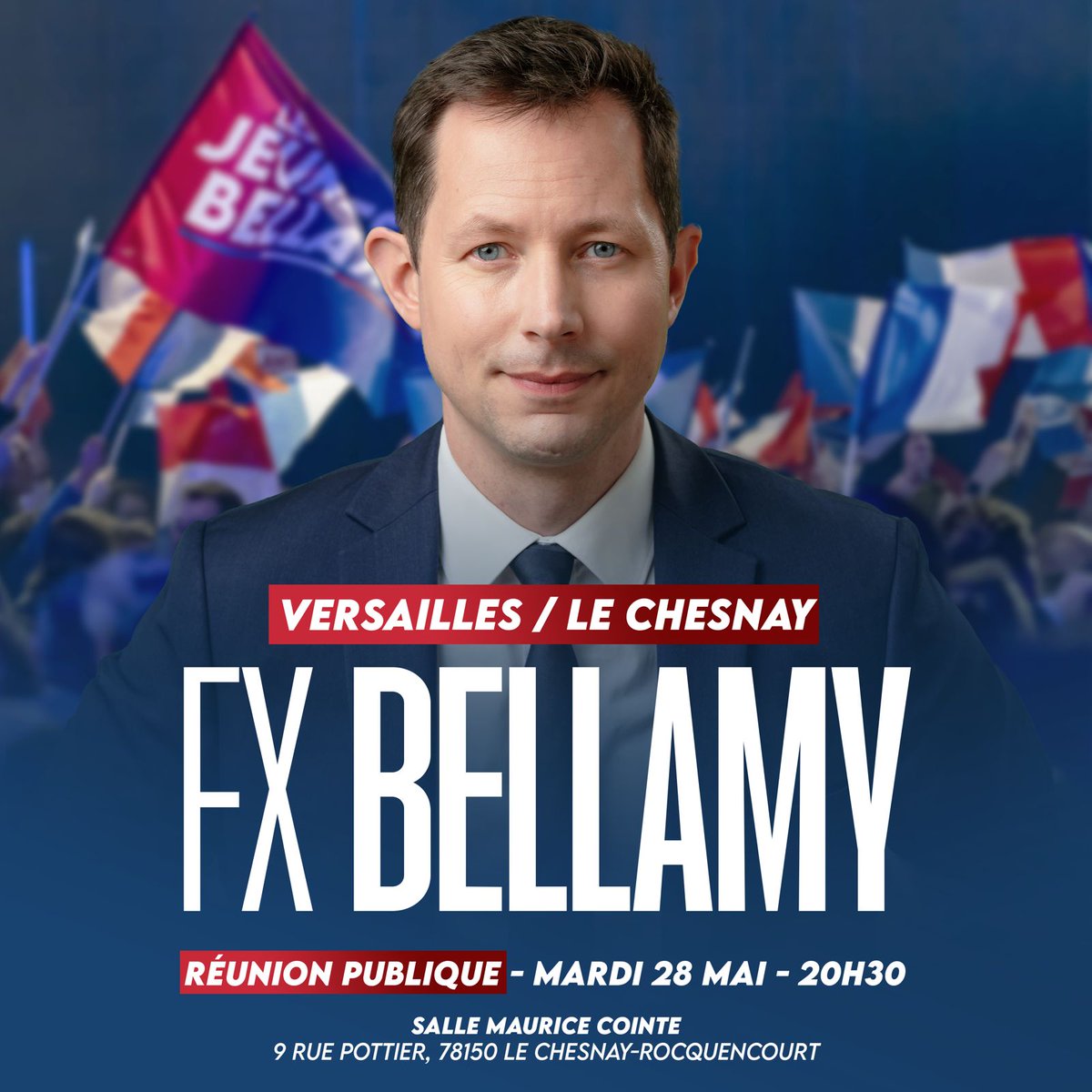 Retrouvons-nous le mardi 28 mai à #Versailles ! #AvecBellamy