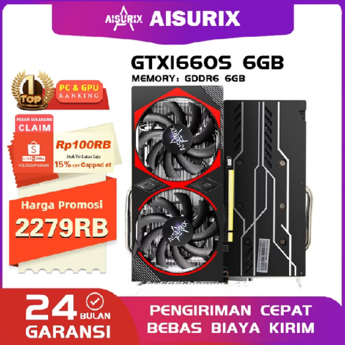 virtuals203's tweet photo. Mumpung diskon AISURIX NVIDA GTX 1660 Super 6GB VGA Card GDDR6 192BIT - New Video Card For PC Gaming 1660S
https://t.co/rdeZEQyxEt
#Nvidia #gameonline #vganvidia #gamepc https://t.co/SLoblawNnq