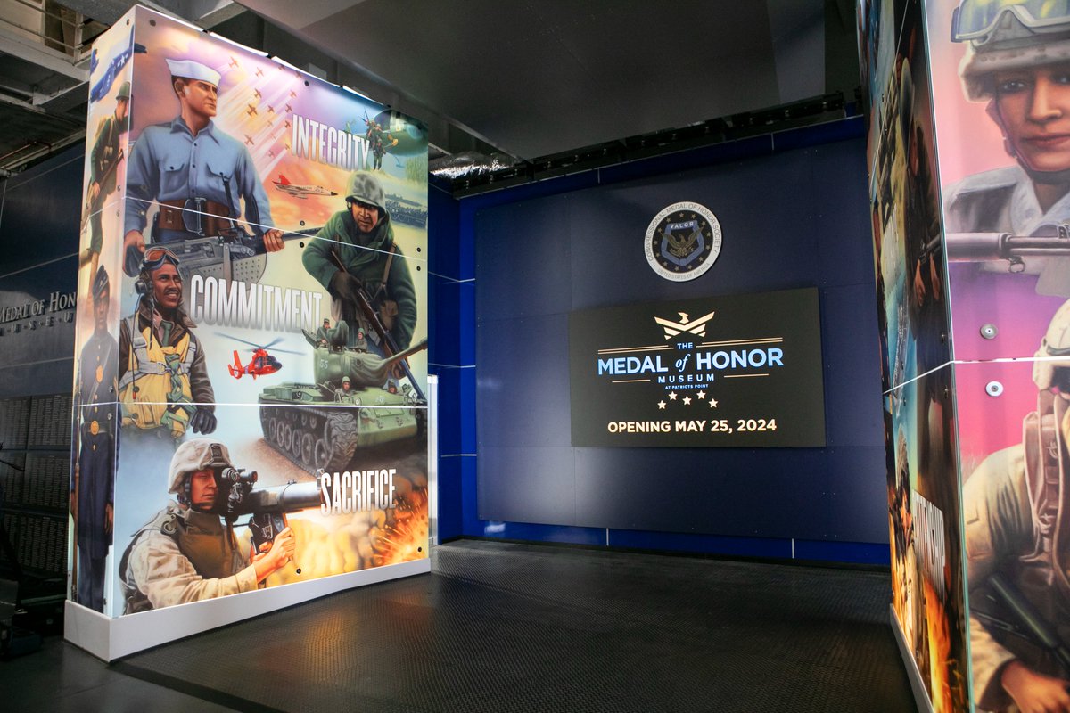 Our #MedalofHonor Museum at @Patriots_Point opens this Saturday, and you are invited to join us! We’ll have special giveaways for guests, a raffle drawing, food trucks, and you’ll even get the chance to meet a Medal of Honor Recipient.

For more info: cmohs.org/news-events/ev…