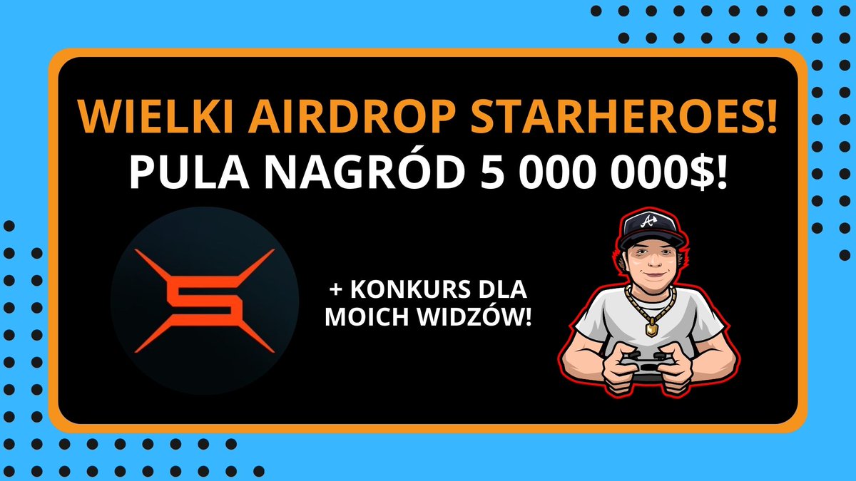 AlexKrypto's tweet photo. PORADNIK POD AIRDROP od @StarHeroes_game 

+ KONKURS 🎁 na 1 NFT o wartości 30$!

✅ Follow mnie
✅ Dołącz do DC - LINK W BIO
✅ ❤️ + RT + oznacz znajomego

Pula nagród to 5 000 000 $, a najlepszy gracz dostanie 500k tokenów $STAR! 🏆

Link do poradnika znajdziesz 👇